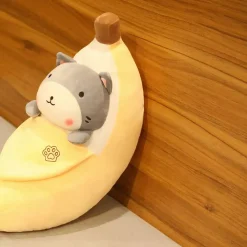Peluche banane Shiba Inu