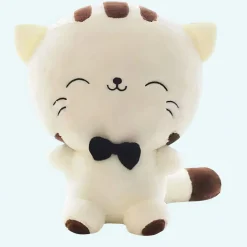 Peluche bébé chat blanc