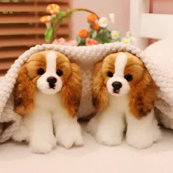 Peluche bébé chien Cavalier King Charles