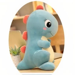 Peluche bébé dinosaure bleu