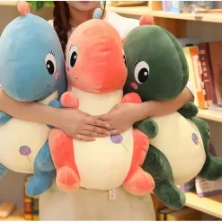 Peluche bébé dinosaure rose