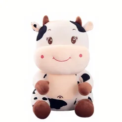 Peluche bébé vache brodé