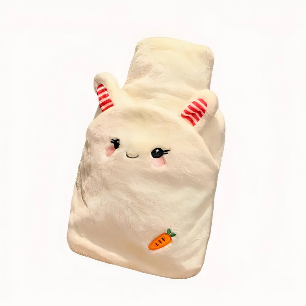 Peluche bouillote lapin avec carrote