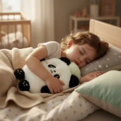 Peluche bouillotte à eau déhoussable design panda
