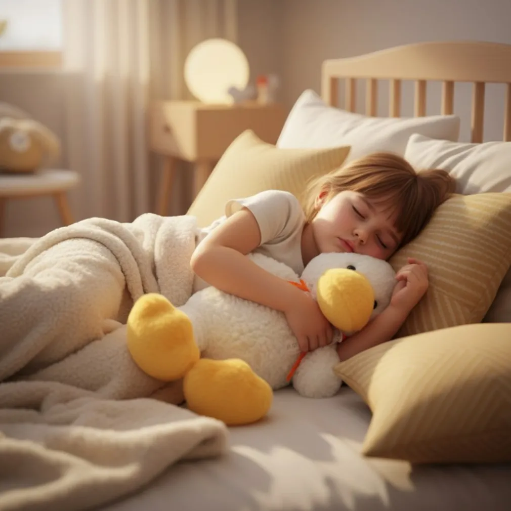 Peluche bouillotte canard pour micro-onde