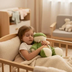 Peluche bouillotte grenouille facile à utiliser
