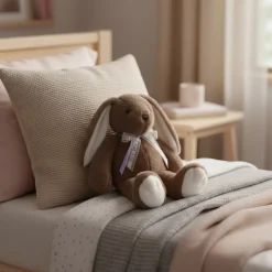 Peluche bouillotte lapin chauffante et micro-ondable