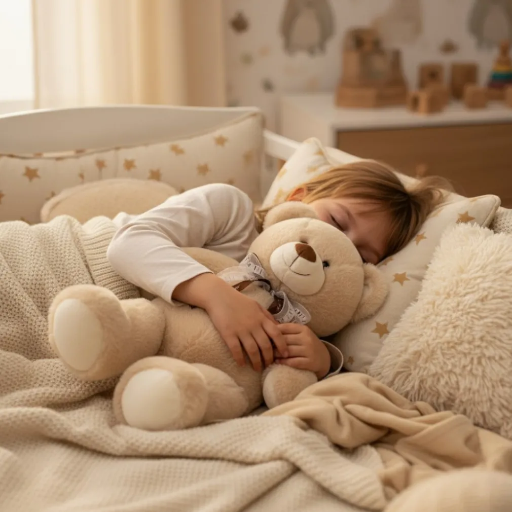 Peluche bouillotte ours déhoussable bébé