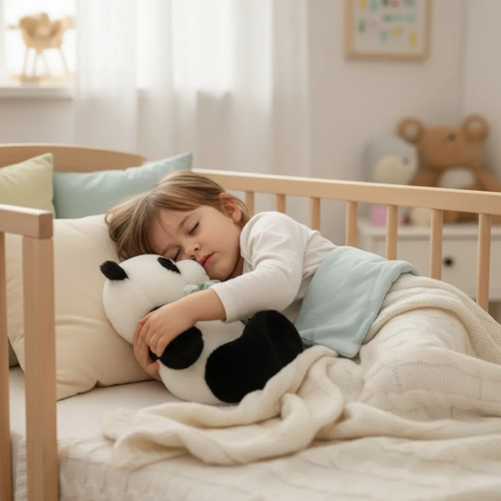 Peluche bouillotte panda micro-onde pour enfant