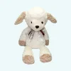 Peluche bouillotte sèche micro-ondable agneau blanc