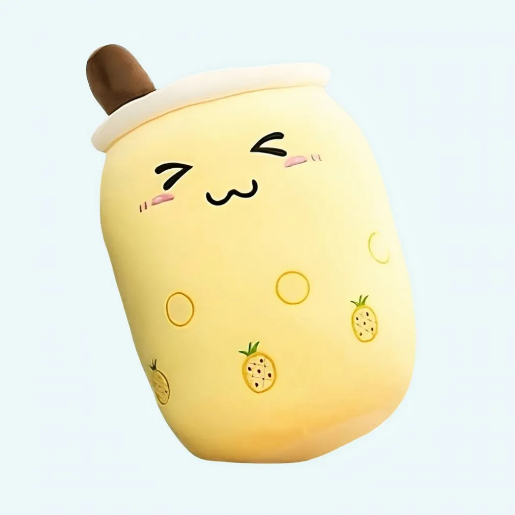 Peluche Bubble tea mignon et doux en forme de coussin
