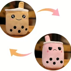 Peluche Bubble tea réversible adorable pour enfants