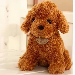 Peluche caniche camel