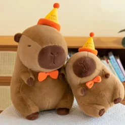 Peluche capybara d’anniversaire