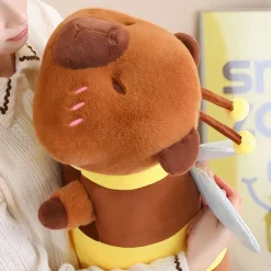 Peluche capybara déguisé en abeille