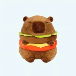 Peluche capybara hamburger