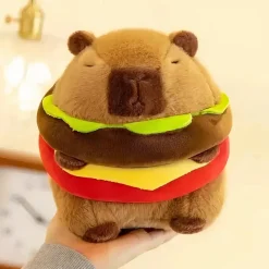 Peluche capybara hamburger