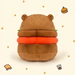 Peluche capybara hamburger