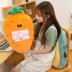 Peluche carotte surprise