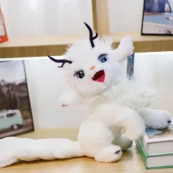 Peluche cerf blanc