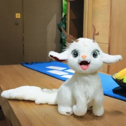 Peluche cerf blanc