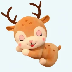 Peluche cerf endormie