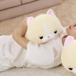 Peluche chat assoupi