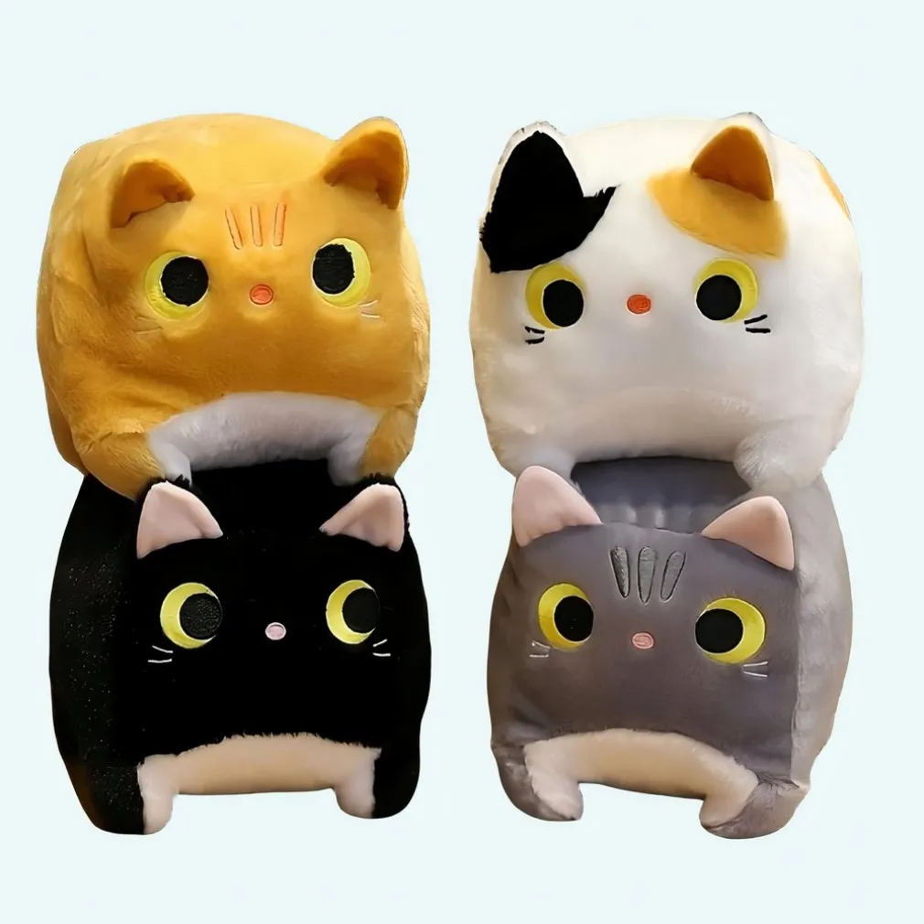 Peluche chat carrée