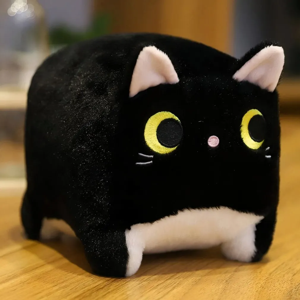 Peluche chat carrée