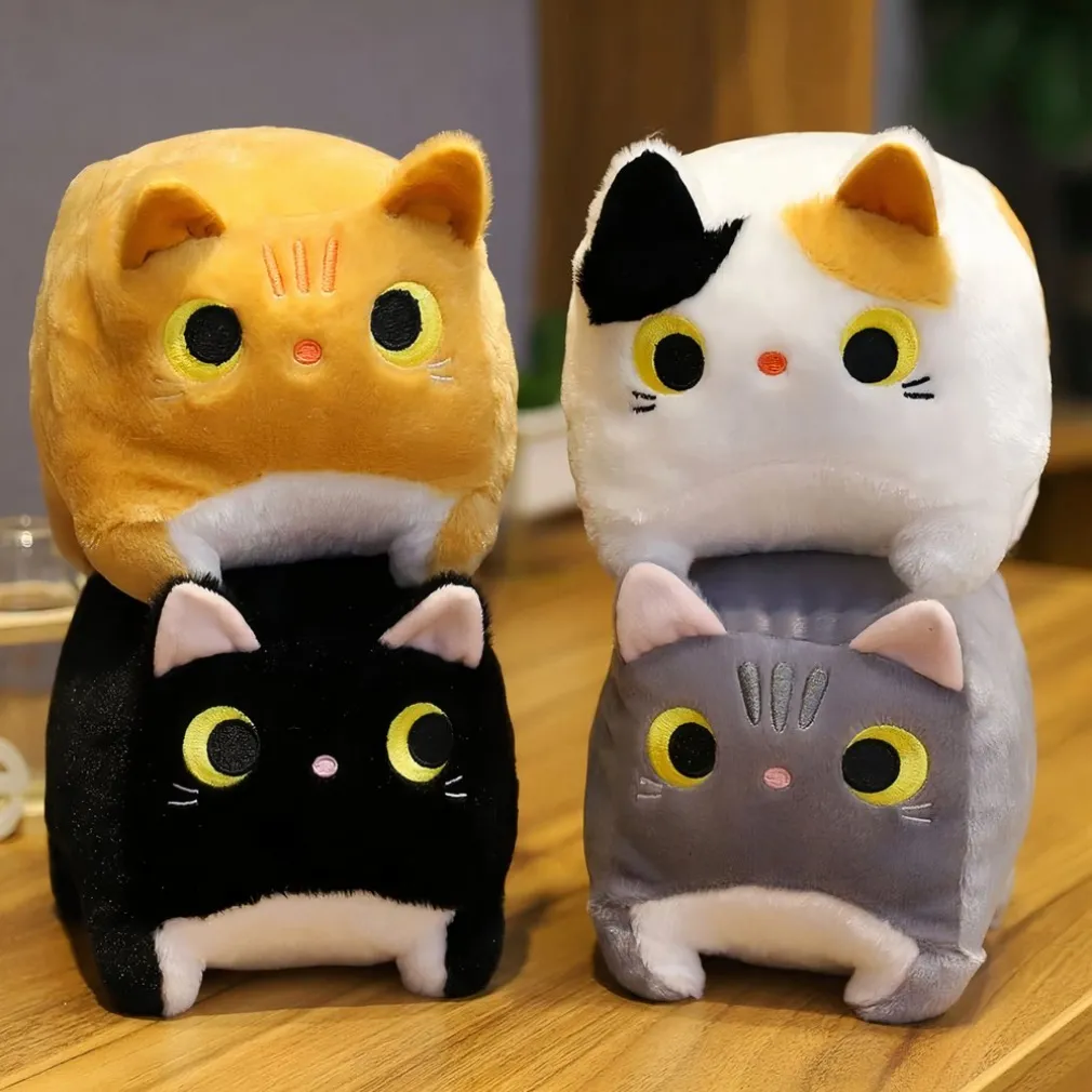 Peluche chat carrée