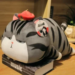 Peluche chat empereur oreiller