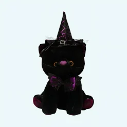 Peluche chat noir déguisement Halloween