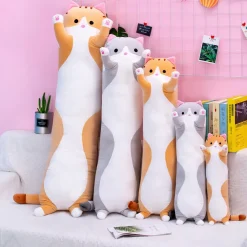 Peluche chat oreiller géante