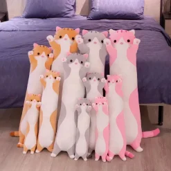 Peluche chat oreiller géante