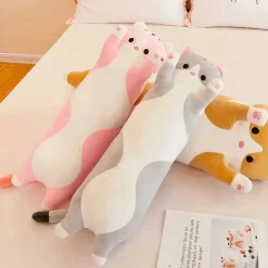 Peluche chat oreiller géante