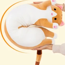 Peluche chat oreiller géante
