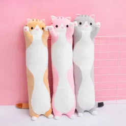 Peluche chat oreiller géante
