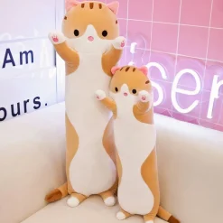 Peluche chat oreiller géante