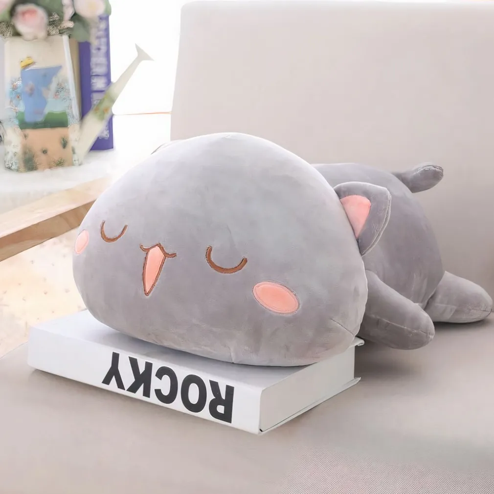 Peluche chat qui tire la langue