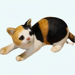 Peluche chat rayé