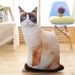 Peluche chat roux tout mignon