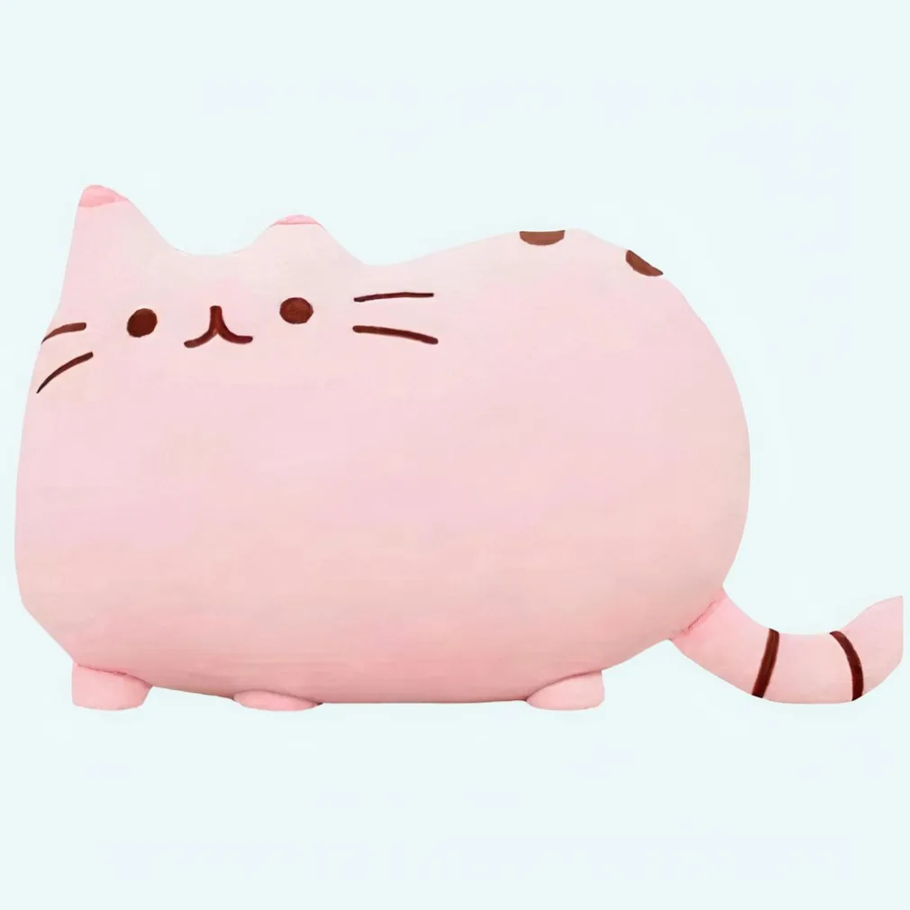 Peluche chat toute mignonne rose