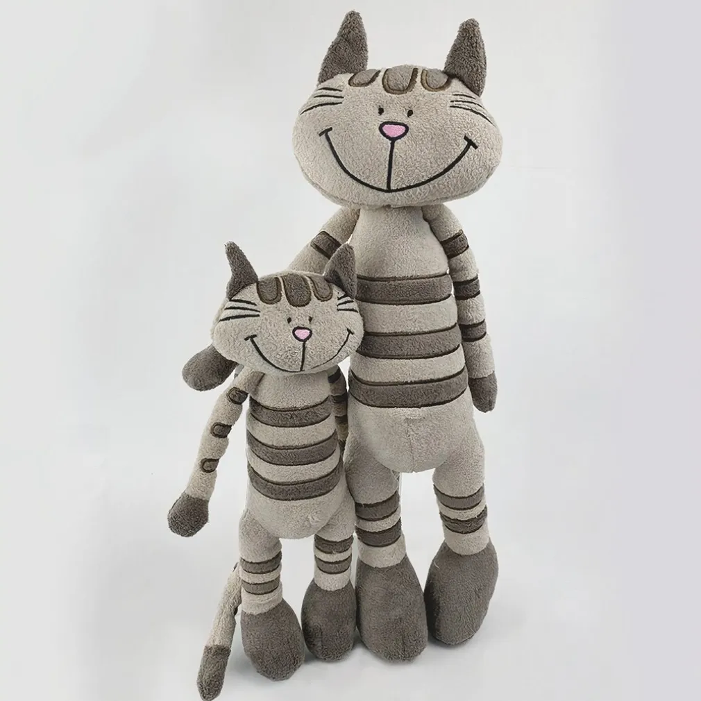 Peluche chaton gris tigré