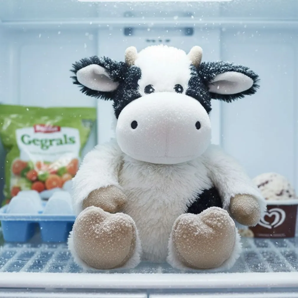 Peluche chauffante vache réconfortante