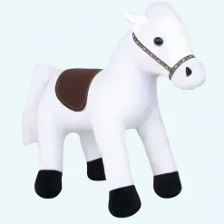 Peluche cheval blanc adorable