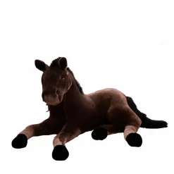 Peluche cheval marron adorable