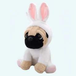 Peluche chien déguisé en lapin