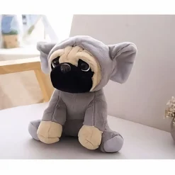 Peluche chien déguisé en éléphant
