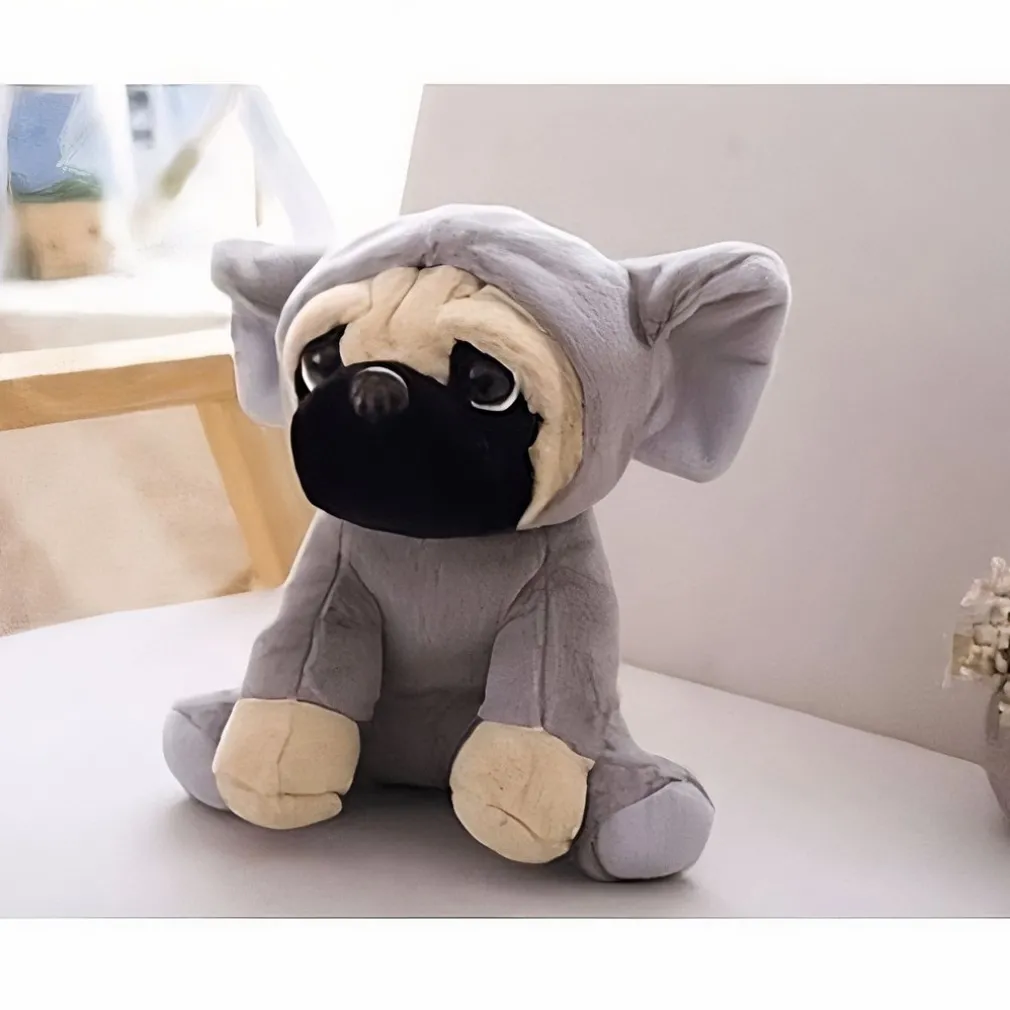 Peluche chien déguisé en éléphant
