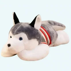 Peluche chien Husky géant